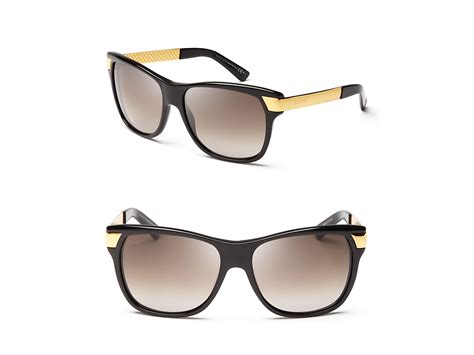 gucci black and gold navigator sunglasses|Gucci oversized aviator sunglasses.